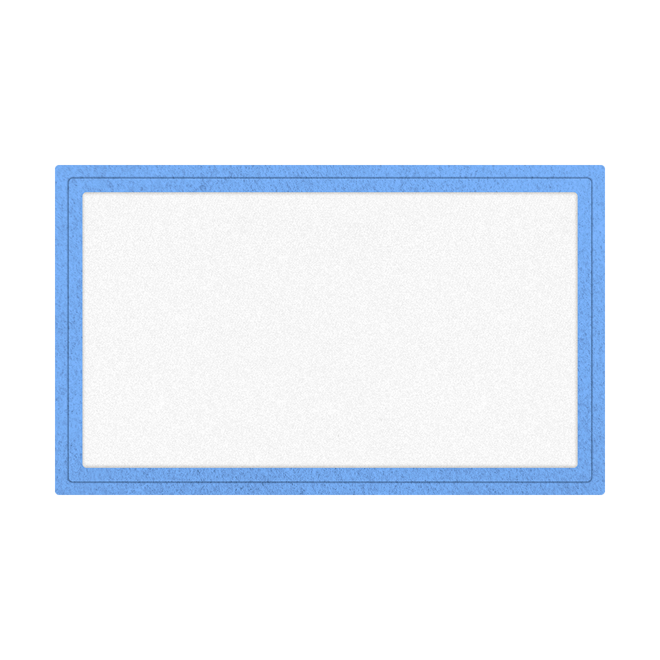 Parche VELUR Acabado Mate con Flock Rectangular