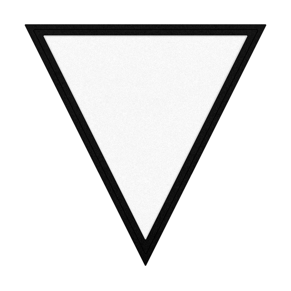 Parche VELUR Acabado Mate de Color con Flock Triangular