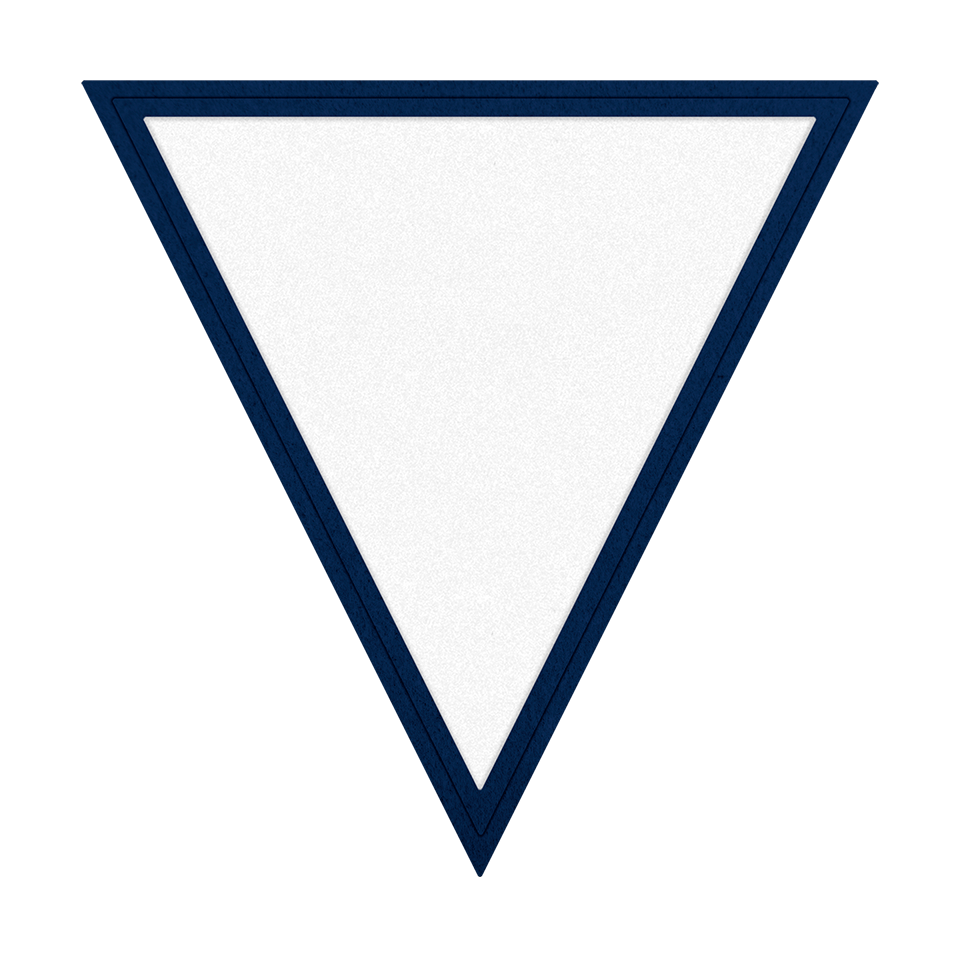 Parche VELUR Acabado Mate de Color con Flock Triangular