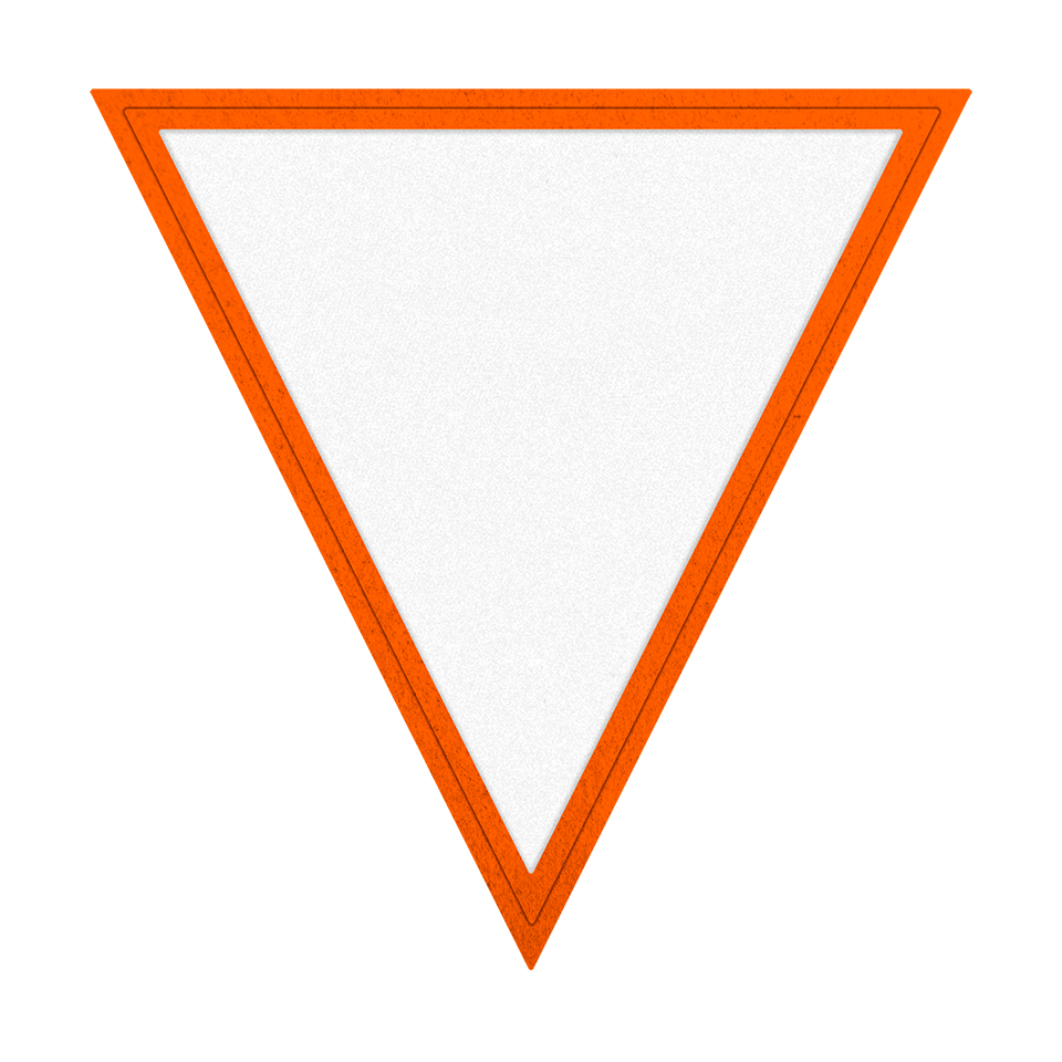 Parche VELUR Acabado Mate de Color con Flock Triangular