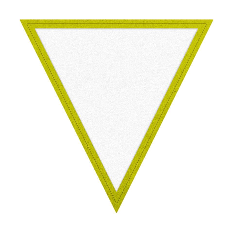 Parche VELUR Acabado Mate de Color con Flock Triangular