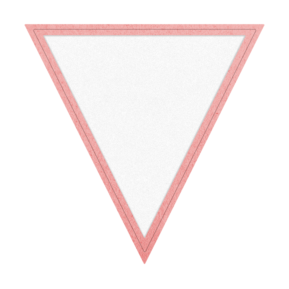 Parche VELUR Acabado Mate de Color con Flock Triangular