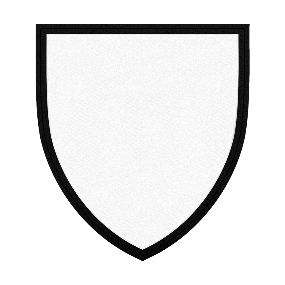 Parche VELUR con Flock Forma de Escudo Acabado Mate