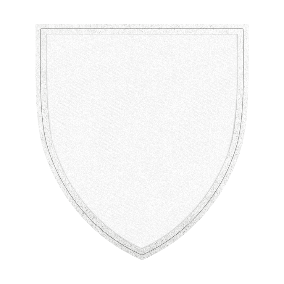 Parche VELUR con Flock Forma de Escudo Acabado Mate