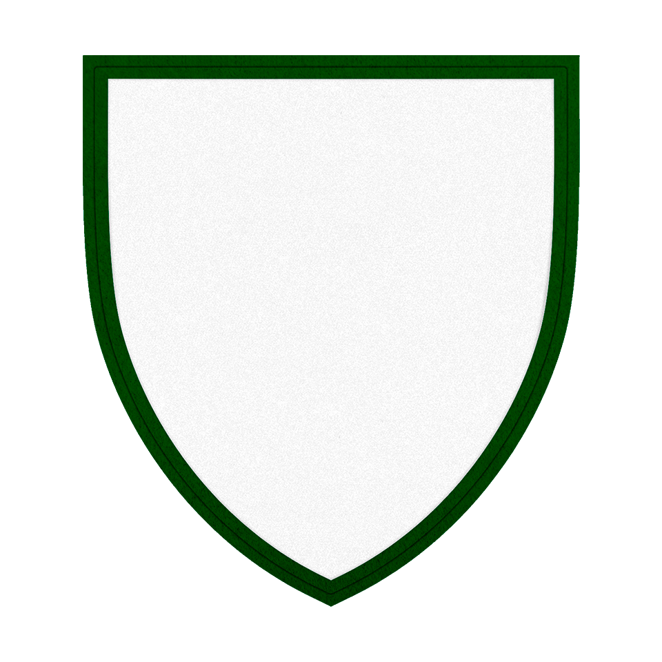 Parche VELUR con Flock Forma de Escudo Acabado Mate