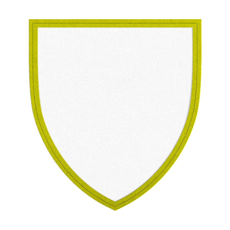 Parche VELUR con Flock Forma de Escudo Acabado Mate