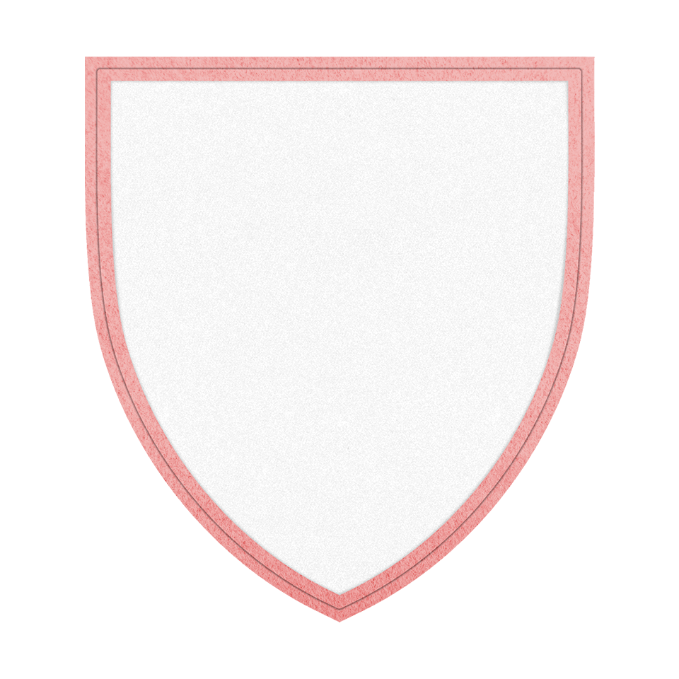 Parche VELUR con Flock Forma de Escudo Acabado Mate