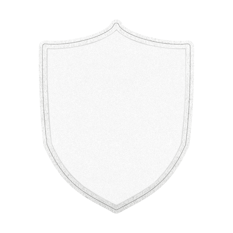 Parche VELUR Personalizable con Flock en Forma de Escudo