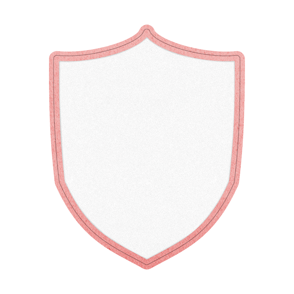 Parche VELUR Personalizable con Flock en Forma de Escudo