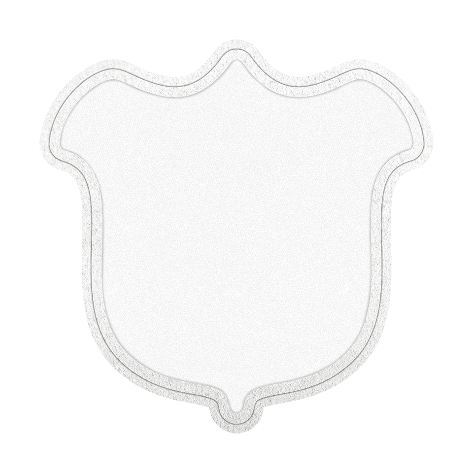 Parche VELUR con Flock Mate con Forma de Tulipán