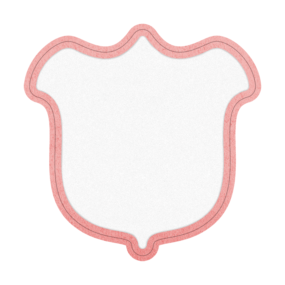 Parche VELUR con Flock Mate con Forma de Tulipán