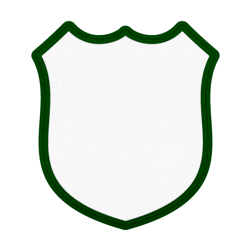 Parche Personalizable VELUR con Flock en Forma de Escudo 3