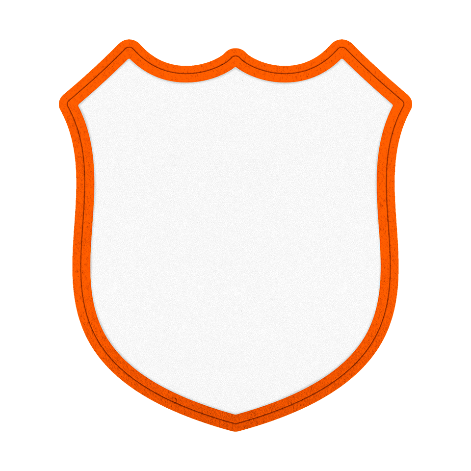 Parche Personalizable VELUR con Flock en Forma de Escudo 3