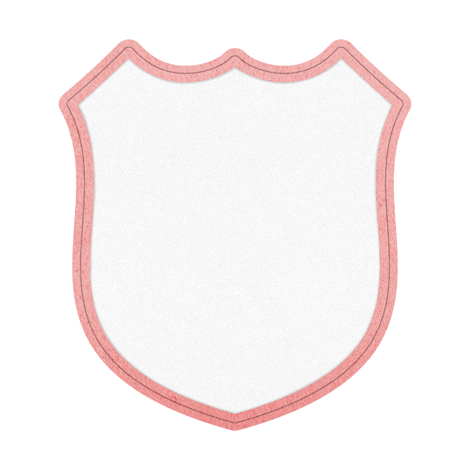 Parche Personalizable VELUR con Flock en Forma de Escudo 3