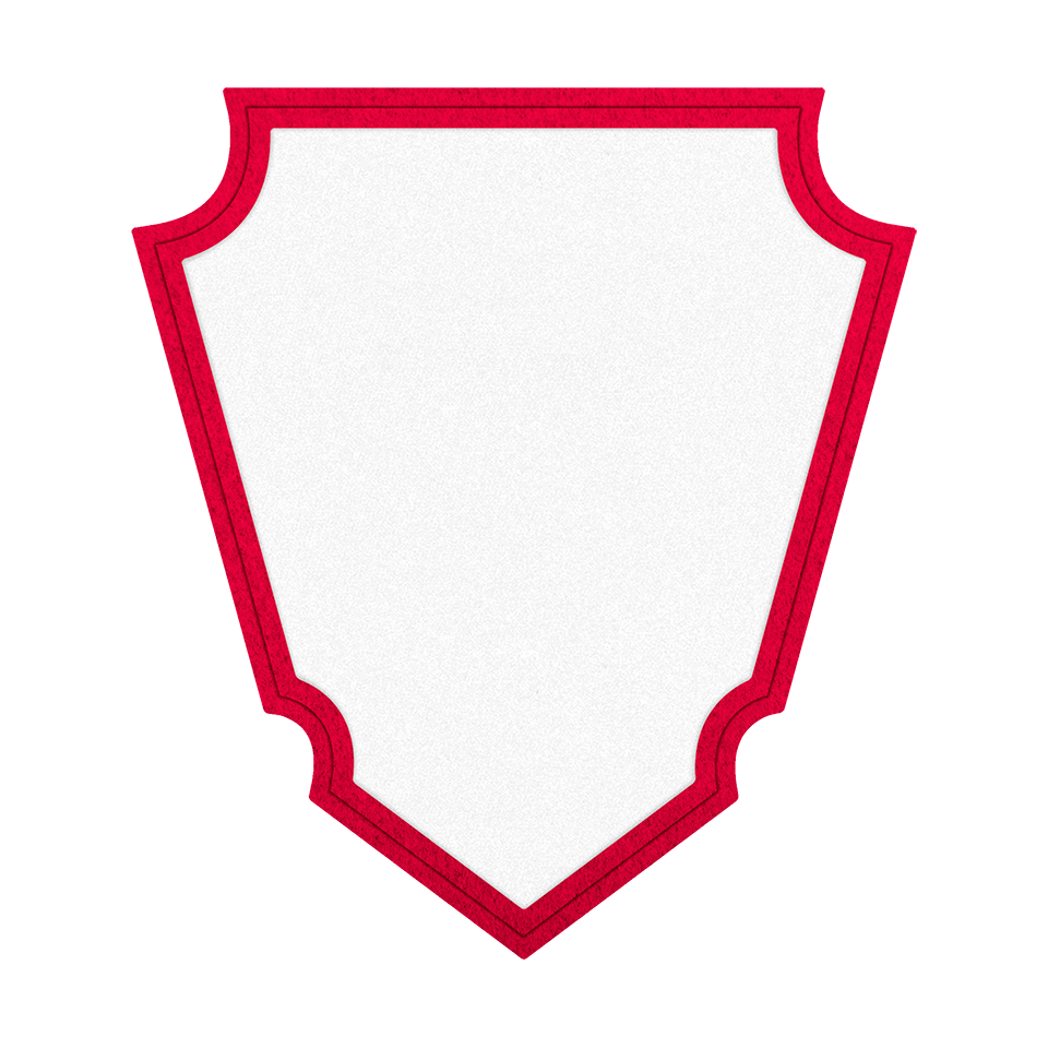 Parche VELUR con Flock Acabado Mate en Forma de Punta de Flecha