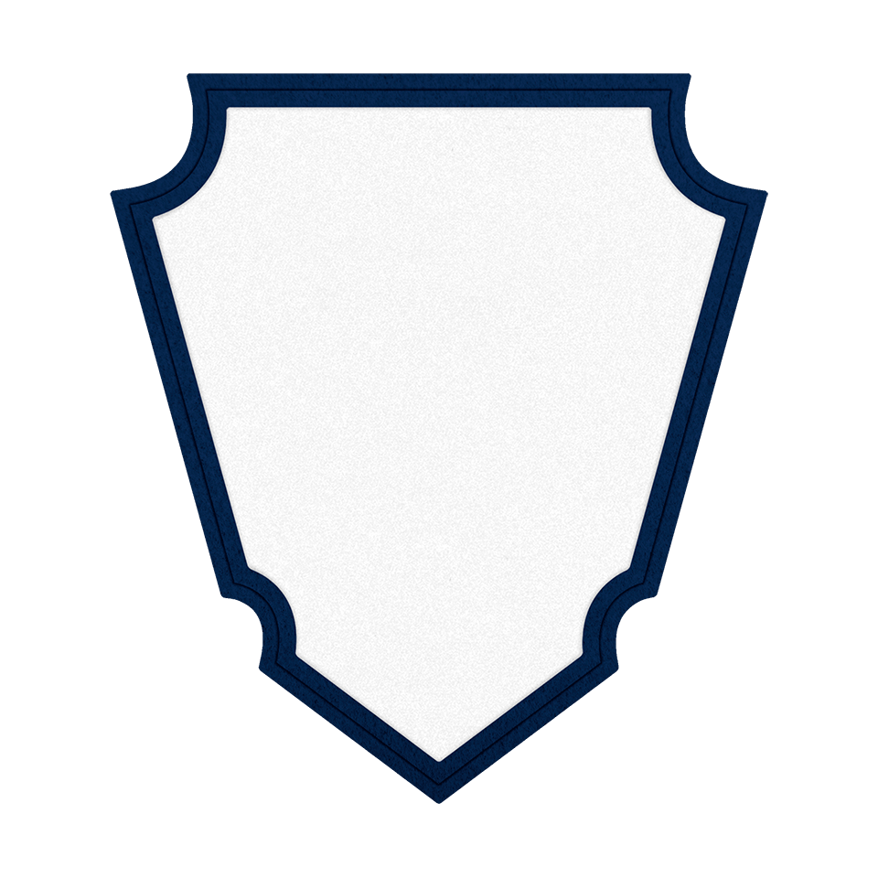 Parche VELUR con Flock Acabado Mate en Forma de Punta de Flecha