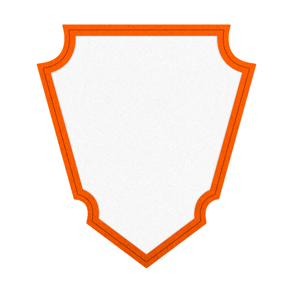 Parche VELUR con Flock Acabado Mate en Forma de Punta de Flecha