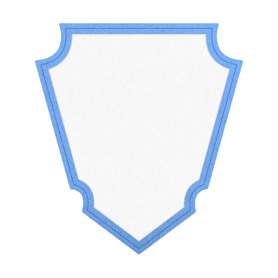 Parche VELUR con Flock Acabado Mate en Forma de Punta de Flecha