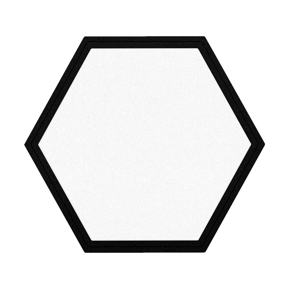 Parche Acabado Mate VELUR con Flock Hexagonal