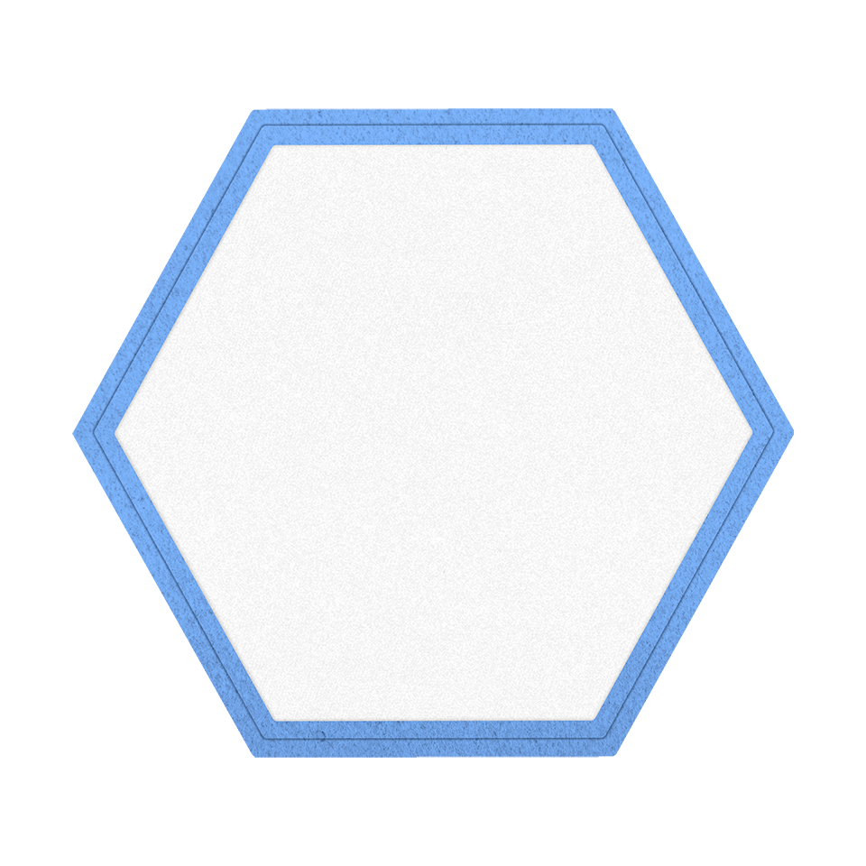 Parche Acabado Mate VELUR con Flock Hexagonal