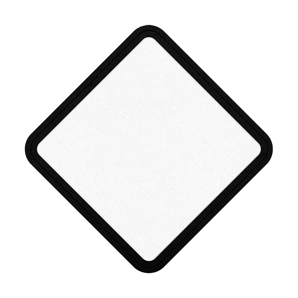 Parche VELUR con Flock Mate con Forma de Rombo