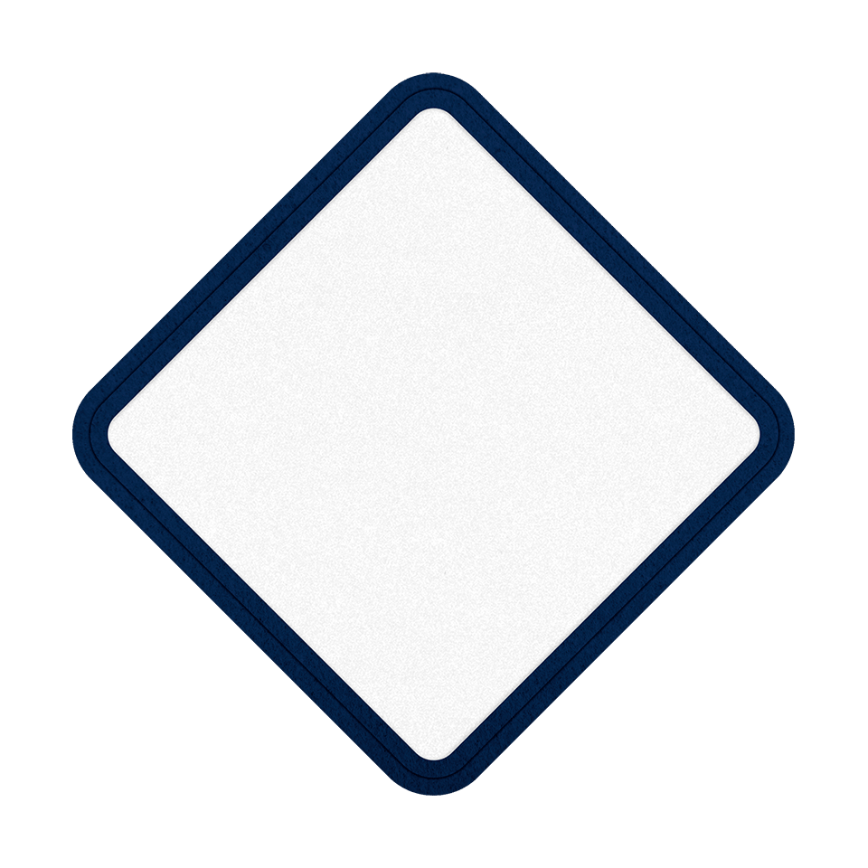 Parche VELUR con Flock Mate con Forma de Rombo