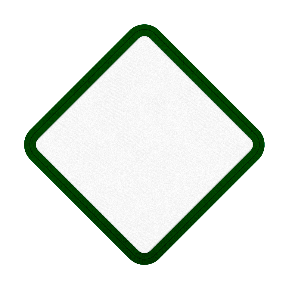 Parche VELUR con Flock Mate con Forma de Rombo