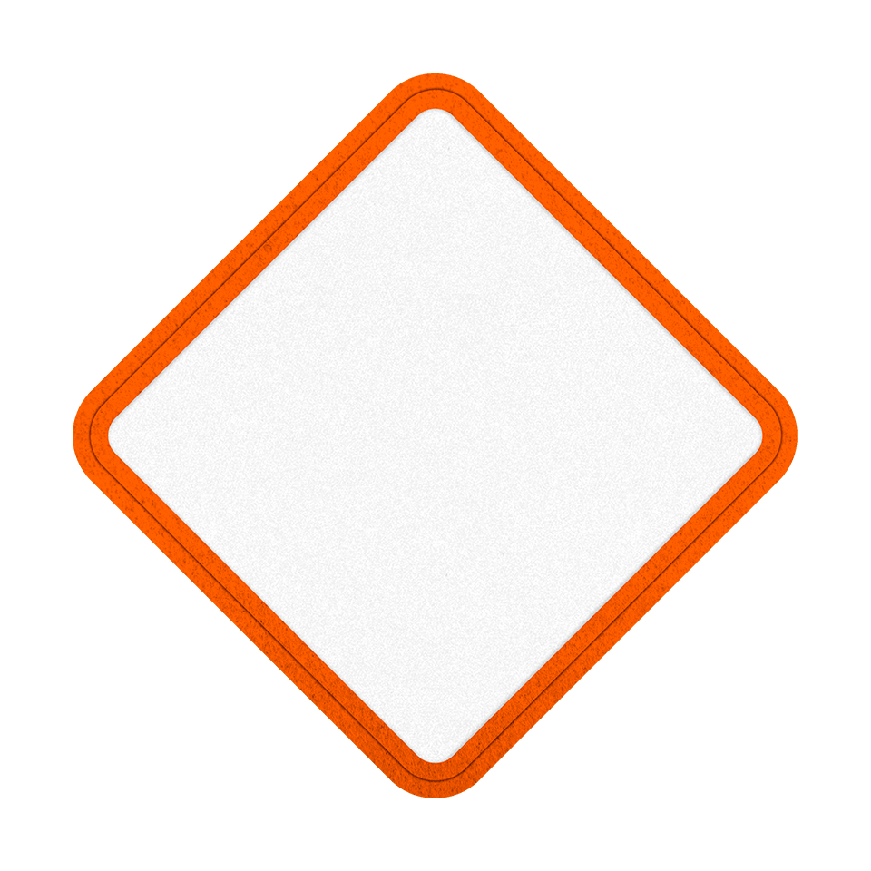 Parche VELUR con Flock Mate con Forma de Rombo