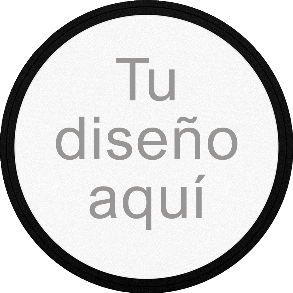 Parche VELUR con DTF Eco Flock Redondo con Acabado Mate