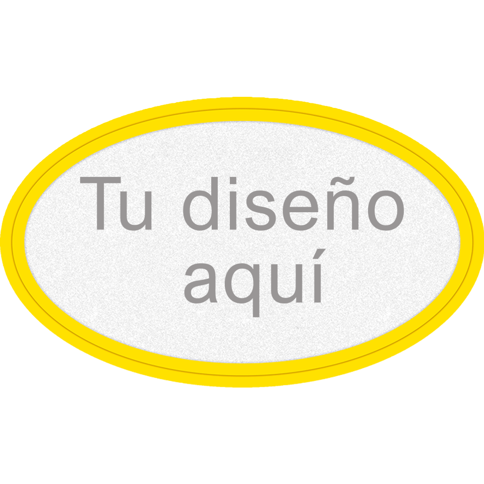 Parche Ovalado Fiberplus con DTF Eco de Color Personalizable