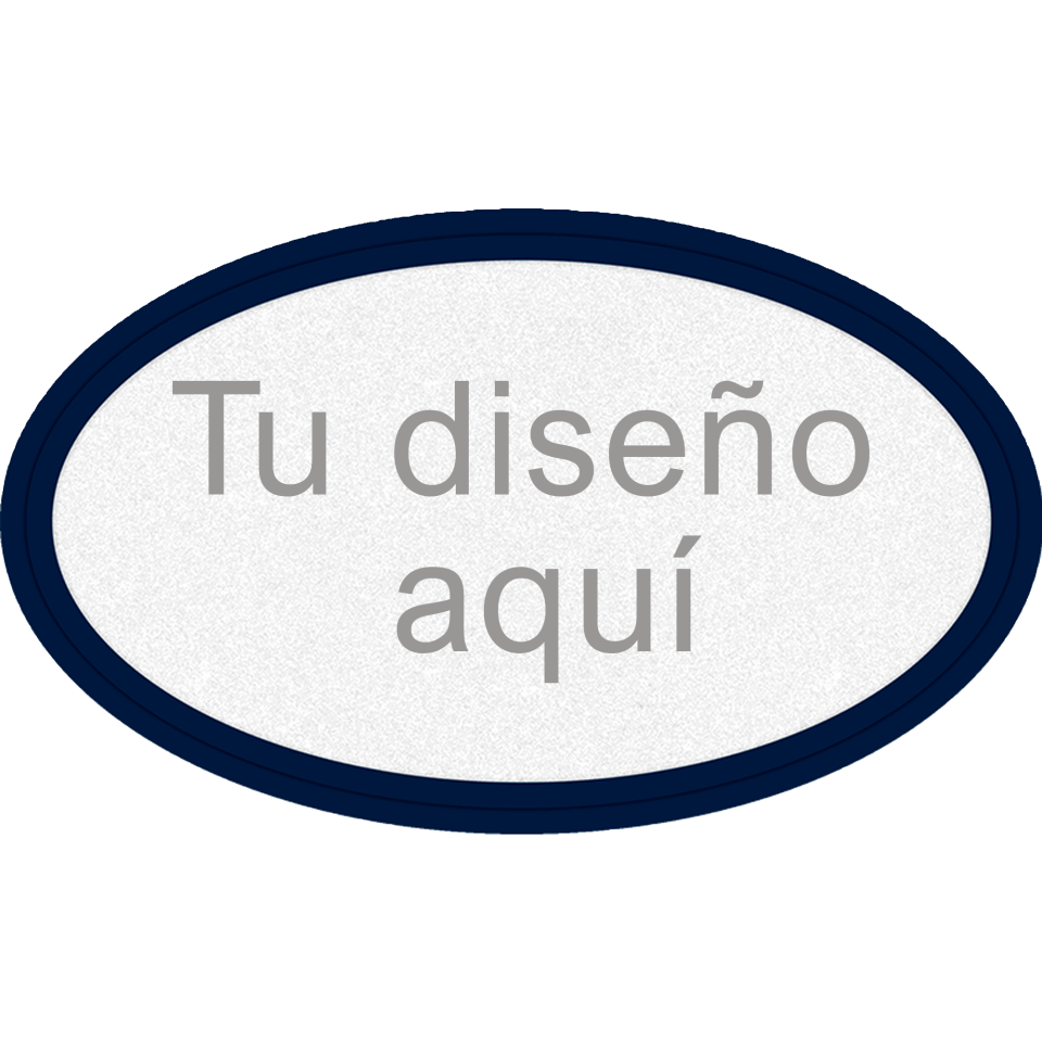 Parche Ovalado Fiberplus con DTF Eco de Color Personalizable