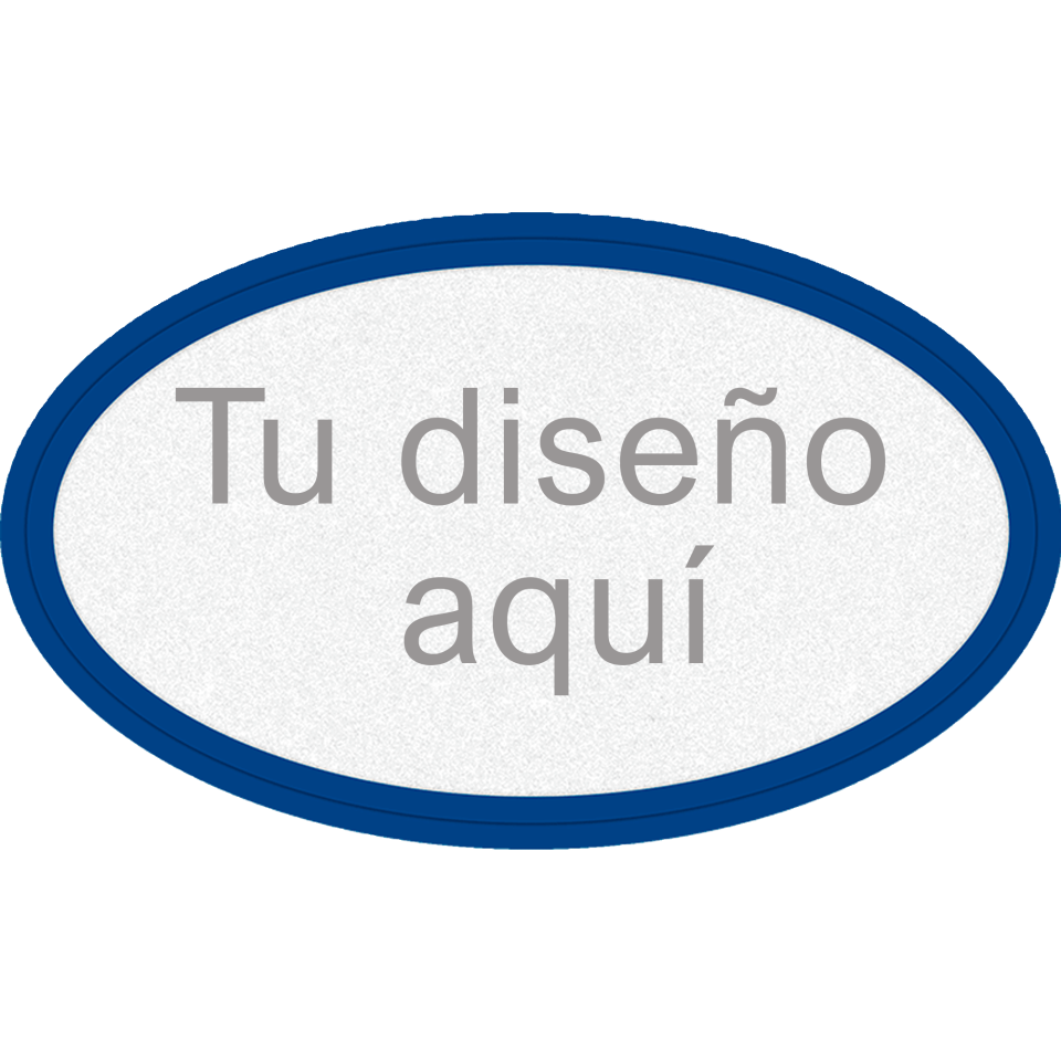 Parche Ovalado Fiberplus con DTF Eco de Color Personalizable