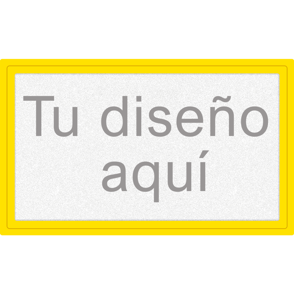 Parche Personalizable Fiberplus Forma Rectangular Acabado Mate