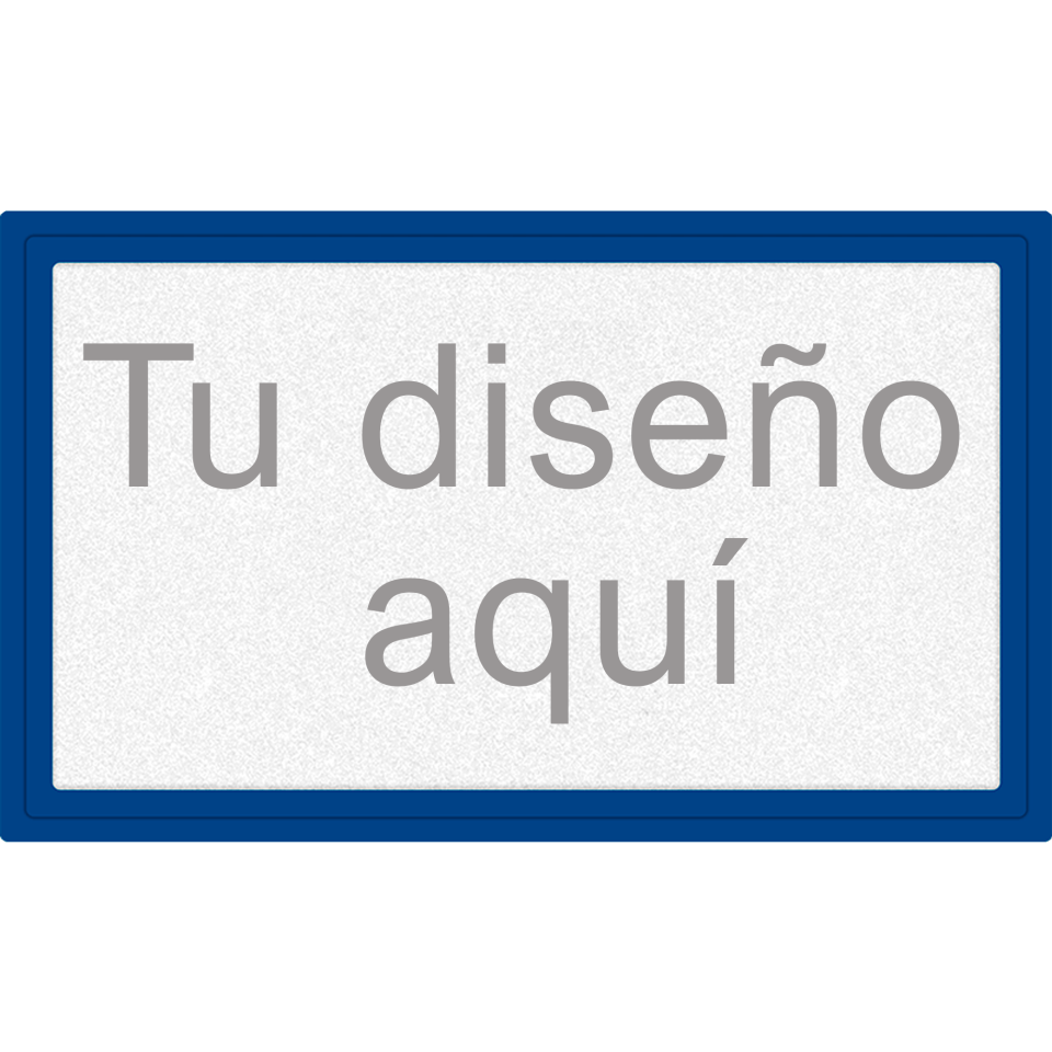 Parche Personalizable Fiberplus Forma Rectangular Acabado Mate