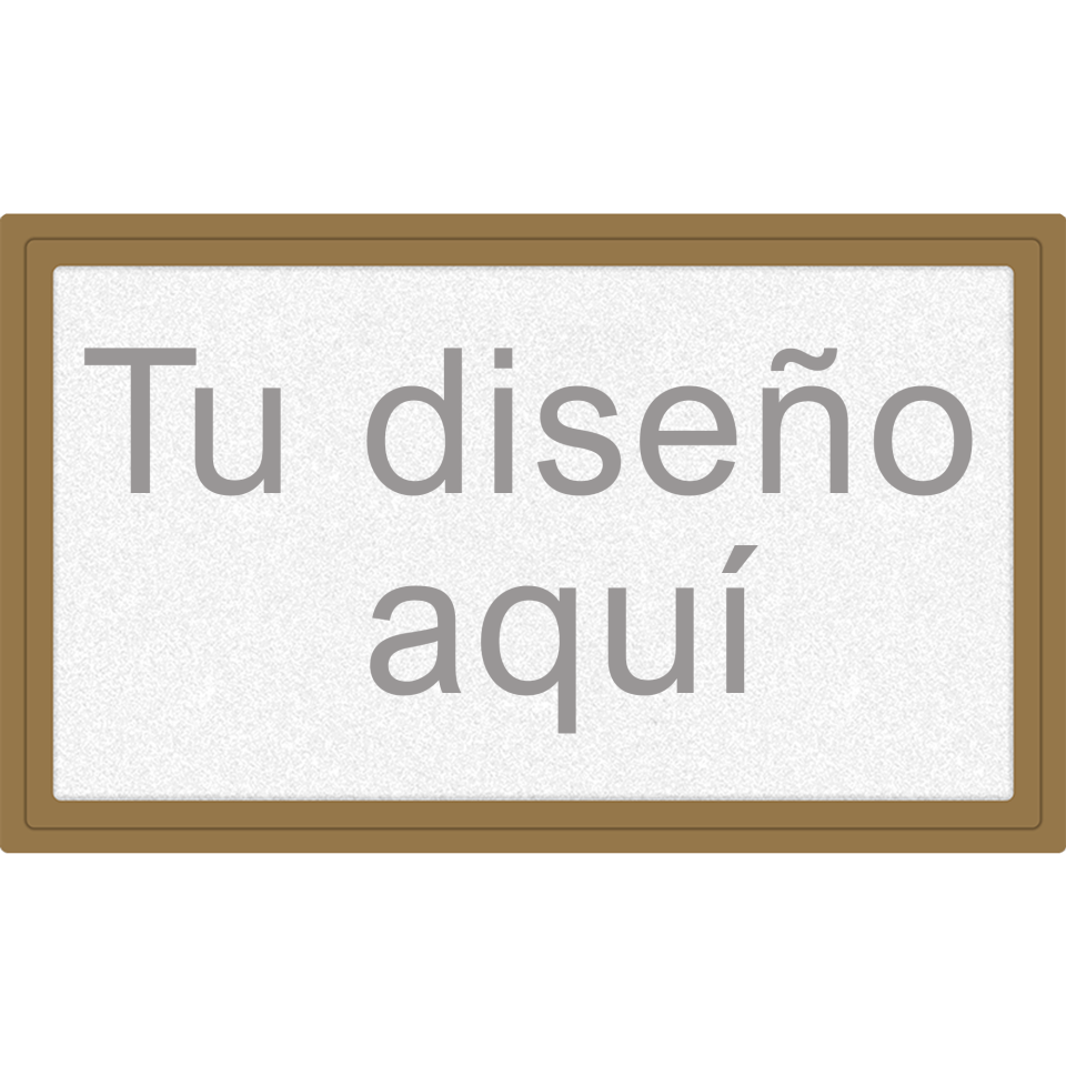 Parche Personalizable Fiberplus Forma Rectangular Acabado Mate