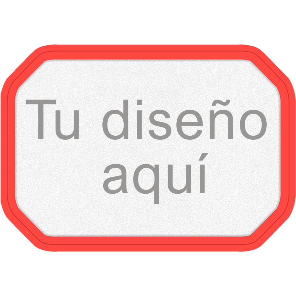 Parche FIBERPLUS con DTF Eco con Forma Hammer Efecto Mate