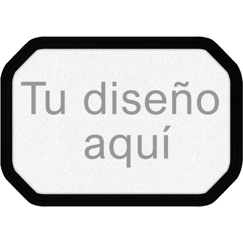 Parche FIBERPLUS con DTF Eco con Forma Hammer Efecto Mate