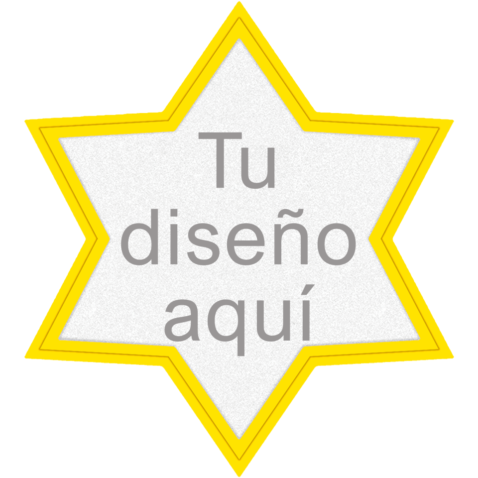 Parche FIBERPLUS con DTF Eco de Colores en Forma de Estrella