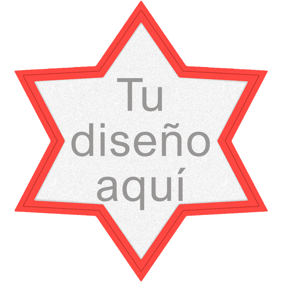 Parche FIBERPLUS con DTF Eco de Colores en Forma de Estrella