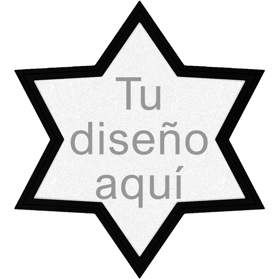 Parche FIBERPLUS con DTF Eco de Colores en Forma de Estrella