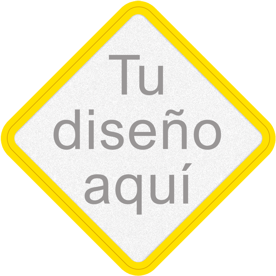 Parche Personalizable con DTF Eco en Forma de Rombo