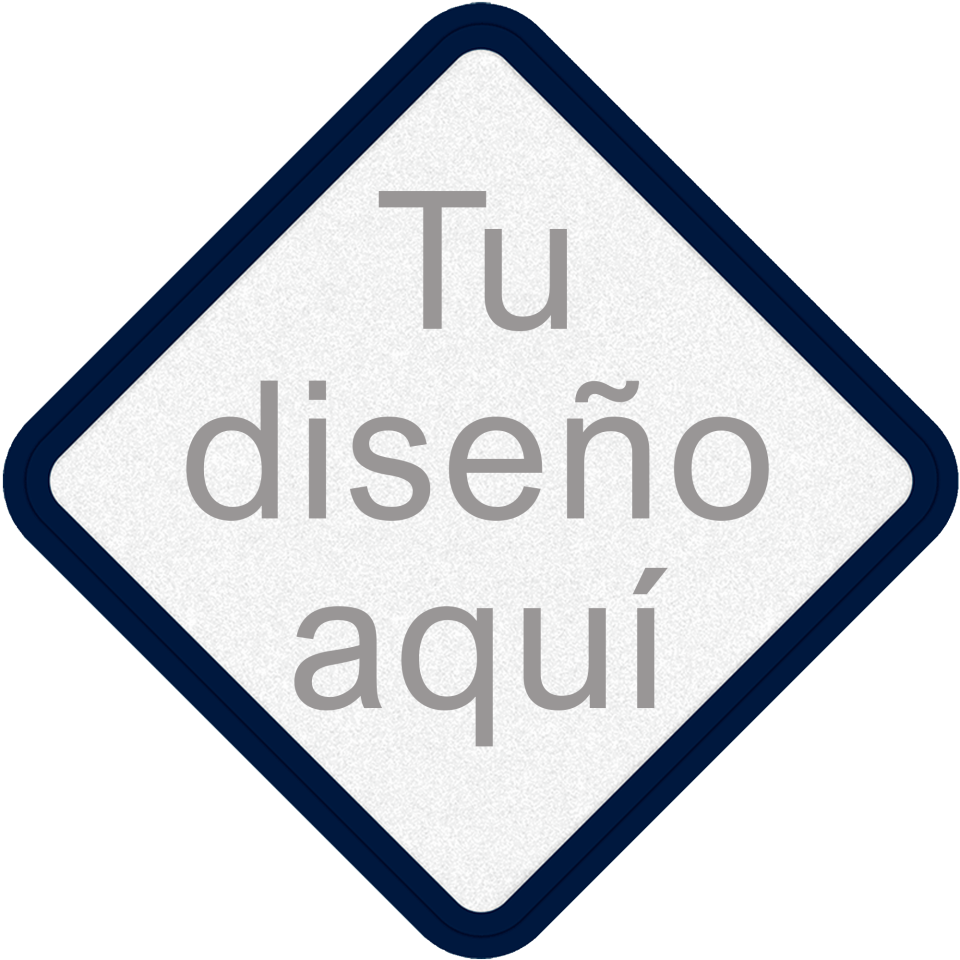 Parche Personalizable con DTF Eco en Forma de Rombo