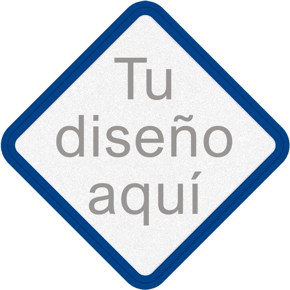 Parche Personalizable con DTF Eco en Forma de Rombo