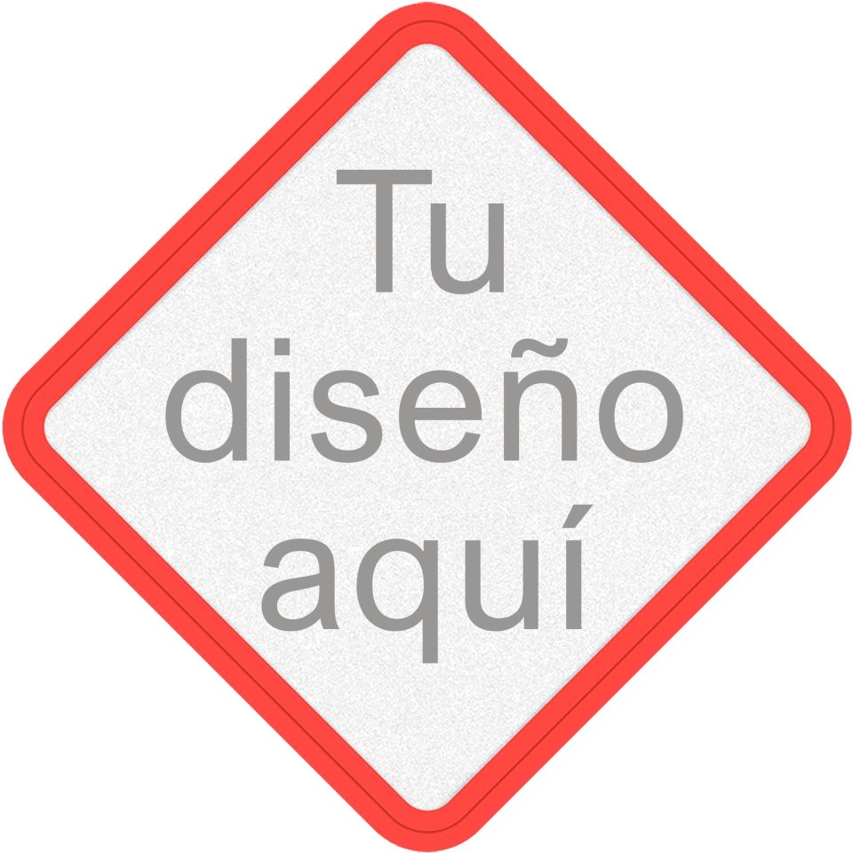 Parche Personalizable con DTF Eco en Forma de Rombo