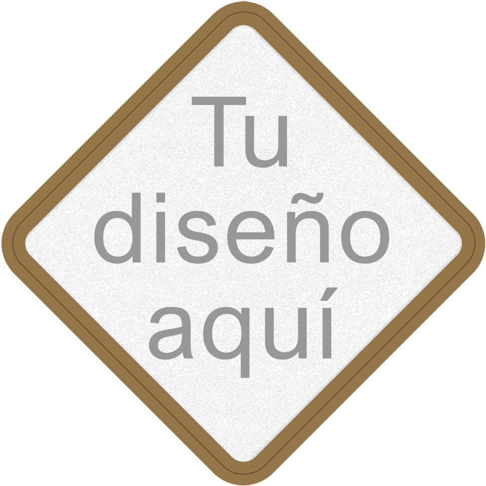 Parche Personalizable con DTF Eco en Forma de Rombo