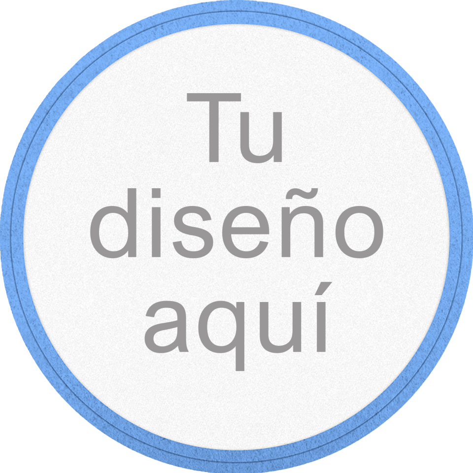 Parche VELUR con DTF Eco Flock Redondo con Acabado Mate