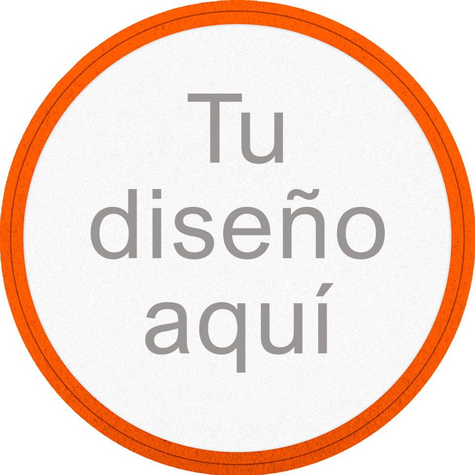 Parche VELUR con DTF Eco Flock Redondo con Acabado Mate