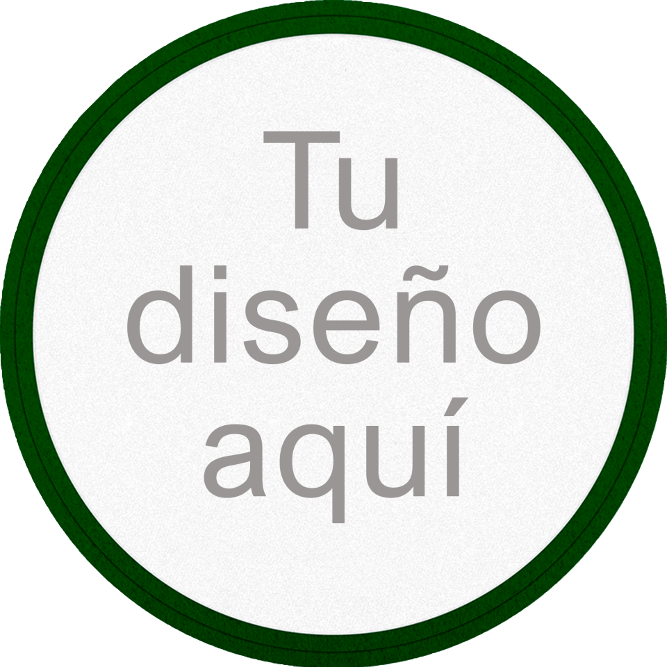 Parche VELUR con DTF Eco Flock Redondo con Acabado Mate