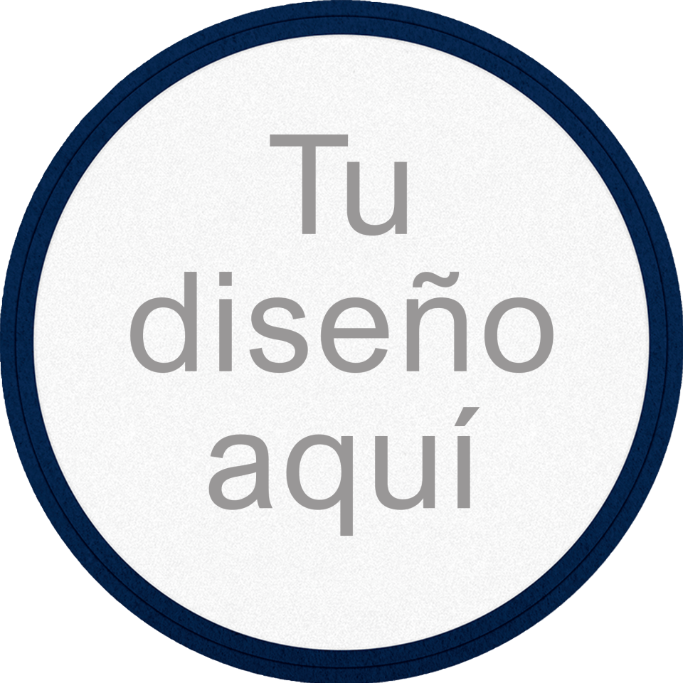 Parche VELUR con DTF Eco Flock Redondo con Acabado Mate