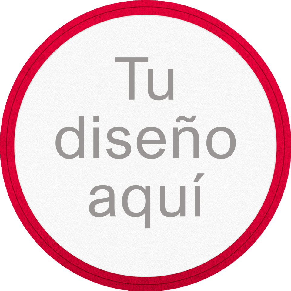 Parche VELUR con DTF Eco Flock Redondo con Acabado Mate